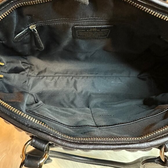 Coach Nolita Large Gathered Leather Satchel - Picture 9 of 12